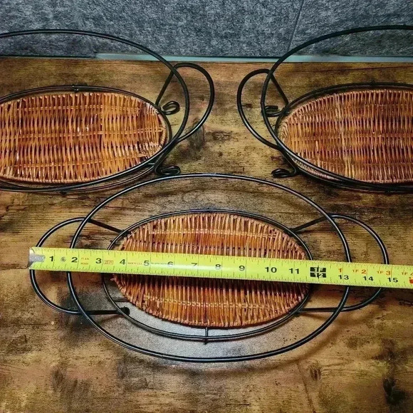 Sturdy Oval Casserole, Baking Dish or Serving Bowl Trivet with Handles x3 - Picture 7 of 10